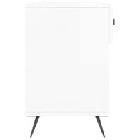 Schoenenbank 102x35x55 cm bewerkt hout hoogglans wit - thumbnail