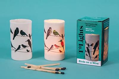 UPG T-Light Houder - Vogels op een Draad UPG T-Light Houder - Vogels op een Draad