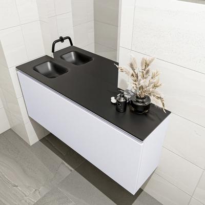 MONDIAZ OLAN 120cm toiletmeubel cale. LEX wastafel urban links geen kraangat