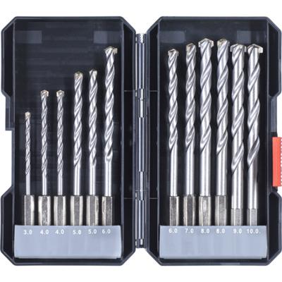kwb 108840 Gereedschapsstaal Steen-spiraalboorset 12-delig 4 mm, 5 mm, 6 mm, 8 mm, 10 mm, 3 mm, 9 mm Cilinderschacht 1 set(s)