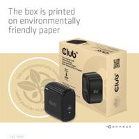 club3D CAC-1905 Laptop netvoeding 65 W 1x USB-C Zwart Binnen GaN - thumbnail