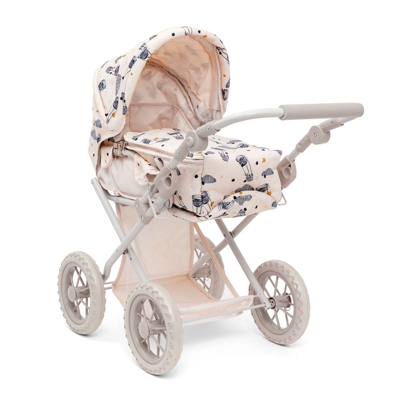 Combi-poppenwagen Luchtballonnen - Beige & Grijs