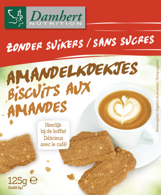 Damhert Zonder Suikers Amandelkoekjes Damhert Zonder Suikers Amandelkoekjes