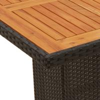 11-delige Tuinset met kussens poly rattan zwart - thumbnail