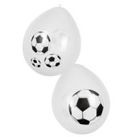 Voetbal Ballonnen 25cm (6st) - thumbnail