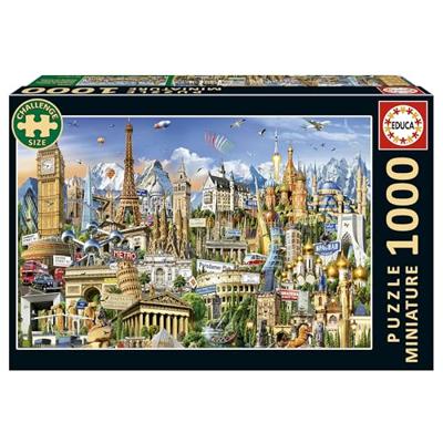 Puzzel Educa Europe Minature 1000 Onderdelen