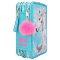 Miss Melody - Triple Pencil Case With LED - Turquoise (410819) - thumbnail