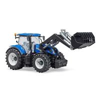 Bruder 03121 New Holland T7.315 Tractor met Voorlader - thumbnail
