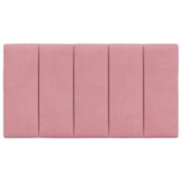 Hoofdbordkussen "Hanko" 80 cm fluweel roze - thumbnail