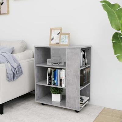 Kast verrijdbaar 60x35x75 cm spaanplaat betongrijs Kast verrijdbaar 60x35x75 cm spaanplaat betongrijs