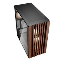 Sharkoon rebel c70g rgb midi tower behuizing (zwart/houtkleur | 2x usb-a | 1x usb-c | rgb | tempered glass) - thumbnail