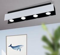 Eglo PlafondlampViserba 4-lichts wit en zwart - 97397 - thumbnail