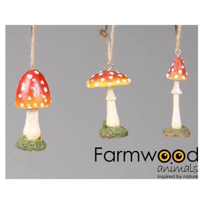 Farmwood Animals Decohanger paddenstoel 7cm