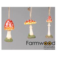 Farmwood Animals Decohanger paddenstoel 7cm - thumbnail