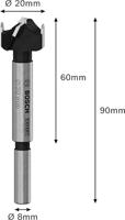 Bosch Accessories 2608901848 Scharniergatboor 20 mm 1 stuk(s) - thumbnail