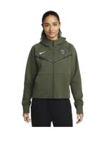 Nike Paris Saint Germain Tech Fleece Jacket Womens Groen/Zwart - Maat XL - Kleur: Groen | Soccerfanshop - thumbnail
