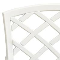 VidaXL Tuinstoelen 2 st gietaluminium wit - thumbnail