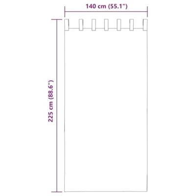 Gordijnen voile met lussen 2 st terracotta 140x225 cm Gordijnen voile met lussen 2 st terracotta 140x225 cm