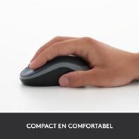 Logitech M185 Rood Draadloze Muis - thumbnail