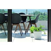 Prosperplast Plantenbak - kunststof - steengrijs - ophang - D29xH25cm - thumbnail