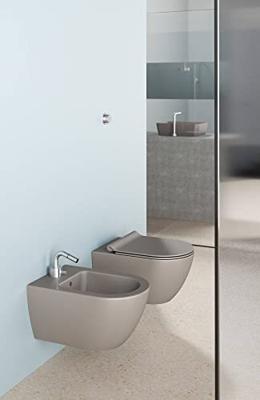Ben Segno 2.0 hangtoilet met toiletbril Xtra glaze+ Free flush beton grijs