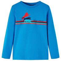 VidaXL Kindershirt met lange mouwen 104 kobaltblauw - thumbnail