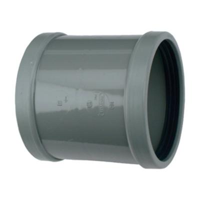 Wavin schuiffitting met 2 aansluiting Wafix SN4, PVC, grijs, steekmof