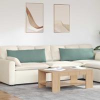 VidaXL Sofa kussens 2 stuks zeegroen 120 x 40 cm cordstof - thumbnail