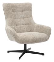 Artistiq Draaifauteuil 'Erskine' Chenille, kleur Lichtgrijs - thumbnail