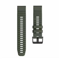 By Qubix - Siliconen bandje - Leger groen - Compatible met Garmin Tactix 8-51mm - Compatible Garmin bandje - thumbnail