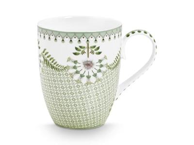 Pip Studio Mok Groot Lily&Lotus Tegels Licht Groen