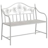 Tuinbank Wit 104 x 54 x 93cm Staal - thumbnail