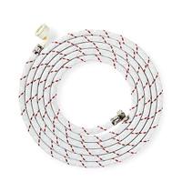 Nedis Nylon Toevoerslang | 1/2'' | 3/4'' | 10 bar | 90 °C | 4 m | Rood / Wit | 1 stuks - WAIH3412SH1N40 WAIH3412SH1N40 - thumbnail