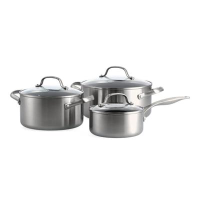 GreenPan Geneva kookset 3delig Pan Zilver