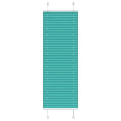 Plissé rolgordijn 50x150 cm stofbreedte 49,4 cm petrol groen