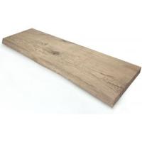 Oud eiken plank massief boomstam 80 x 20 cm - thumbnail