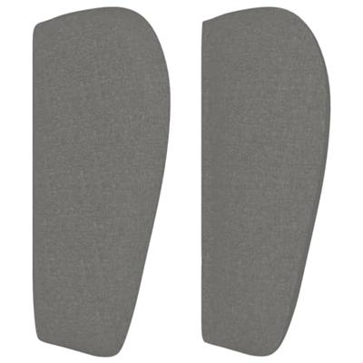 Boxspring met matras stof donkergrijs 90x190 cm