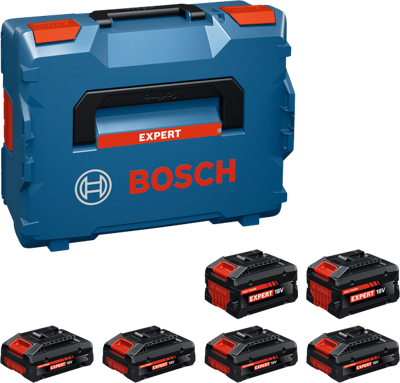 Bosch Blauw Accuset EXBA18V 6 accus (4x EXBA18V-40, 2x EXBA18V-80) - 1600A0373G