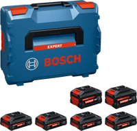 Bosch Blauw Accuset EXBA18V 6 accus (4x EXBA18V-40, 2x EXBA18V-80) - 1600A0373G - thumbnail