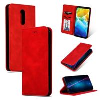 Retro huid voelen Business magnetische horizontale Flip lederen draagtas voor LG Stylo 5 (rood) - thumbnail