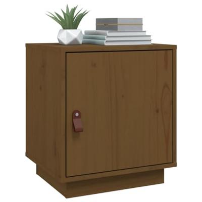 Nachtkastjes 2 st 40x34x45 cm massief grenenhout honingbruin