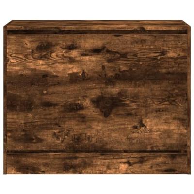 Schoenenkast 80x34x63 cm bewerkt hout gerookt eikenkleurig