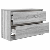 Tv-meubel 80x35x54 cm spaanplaat grijs sonoma - thumbnail