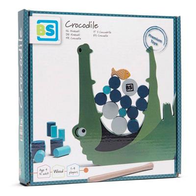 BS Toys krokodil hout balans en stapelspel