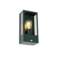 QAZQA Buiten wandlamp donker groen met bewegingsmelder IP44 - - thumbnail