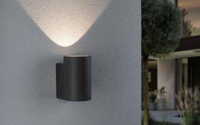 Paulmann Concrea 94500 Buitenlamp (wand) LED LED vast ingebouwd Zwart zandsteen Paulmann Concrea 94500 Buitenlamp (wand) LED LED vast ingebouwd Zwart zandsteen