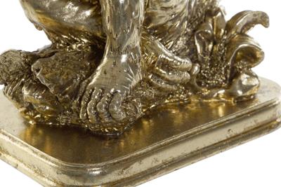 Decoratieve figuren DKD Home Decor Gouden Koloniaal Aap Blad van een plant 16,5 x 10,6 x 22,5 cm
