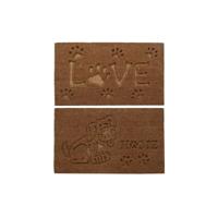 Deurmat DKD Home Decor Bruin Rubber Kokosnoot (75 x 45 x 2,3 cm) (2 Stuks) - thumbnail