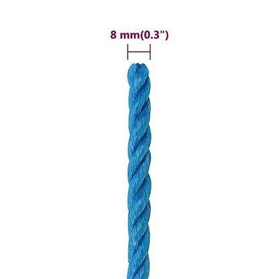 Werktouw 8 mm 50 m polypropeen blauw - thumbnail