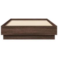 Bedframe met LED-verlichting bruin eikenkleurig 90x190 cm - thumbnail